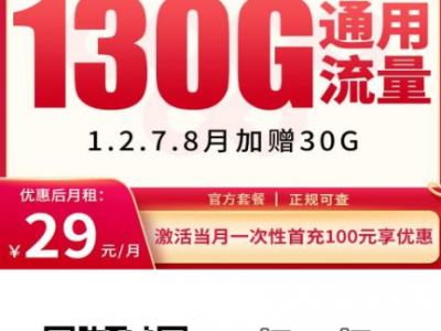 联通双会卡来了：29元包130G+300分钟，还送热门会员，4年优惠不涨价！