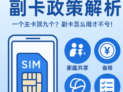 电信老用户副卡优惠政策全解析！省钱、省事、省流量的隐藏福利
