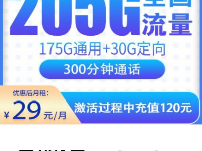  不卷全国，卷浙江！电信星飞卡29元205G大流量+上门激活补贴5个月