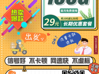 电信大米卡29元185G+100分钟｜长期套餐上线