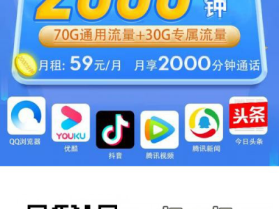 【限广东】外卖快递骑手专用｜联通骑侠卡59元100G+2000分钟长期套餐闪耀上线！